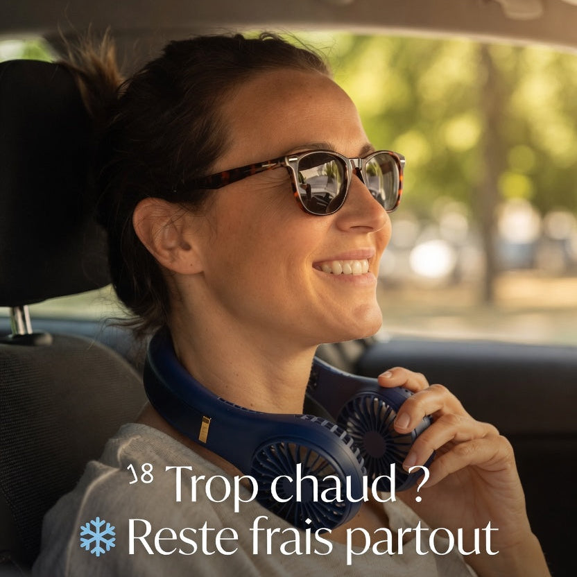 ❄️AirCool Pro™ – Ventilateur mains libres