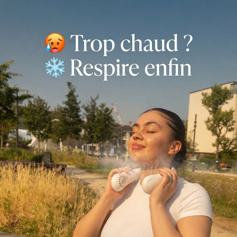 ❄️AirCool Pro™ – Ventilateur mains libres